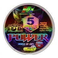 Плетений шнур для риболовлі, EOS Power Super PE, 100м, перетин 0,31мм